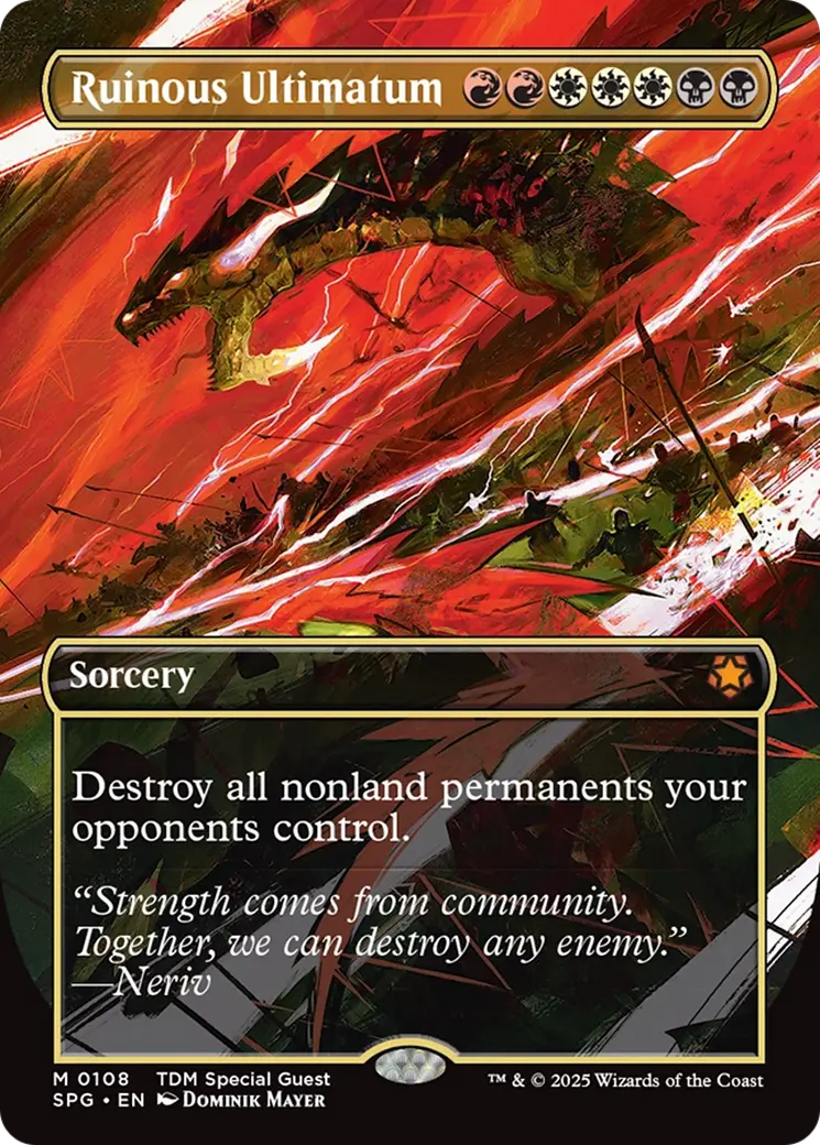 Ruinous Ultimatum (Borderless) [Tarkir: Dragonstorm Special Guests] 1
