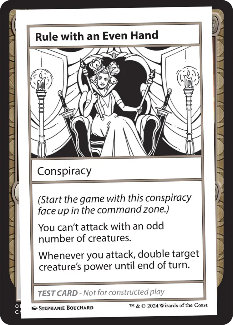 Rule With An Even Hand [Mystery Booster 2 Playtest Cards] 1