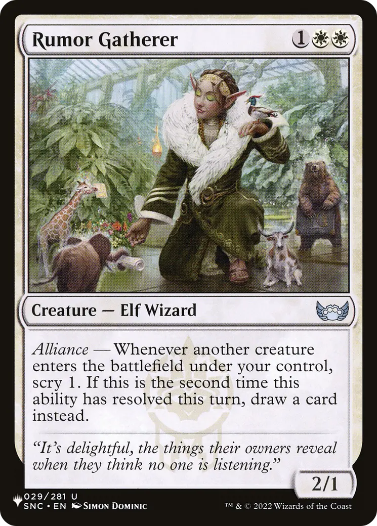 Rumor Gatherer [The List] 1