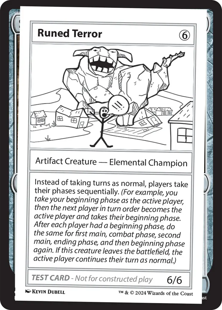 Runed Terror [Mystery Booster 2 Playtest Cards] 1