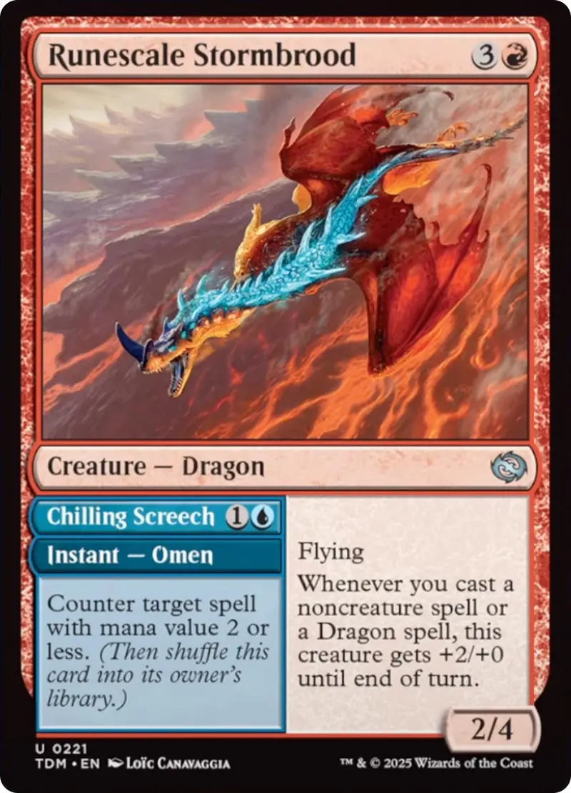 Runescale Stormbrood [Tarkir: Dragonstorm] 1