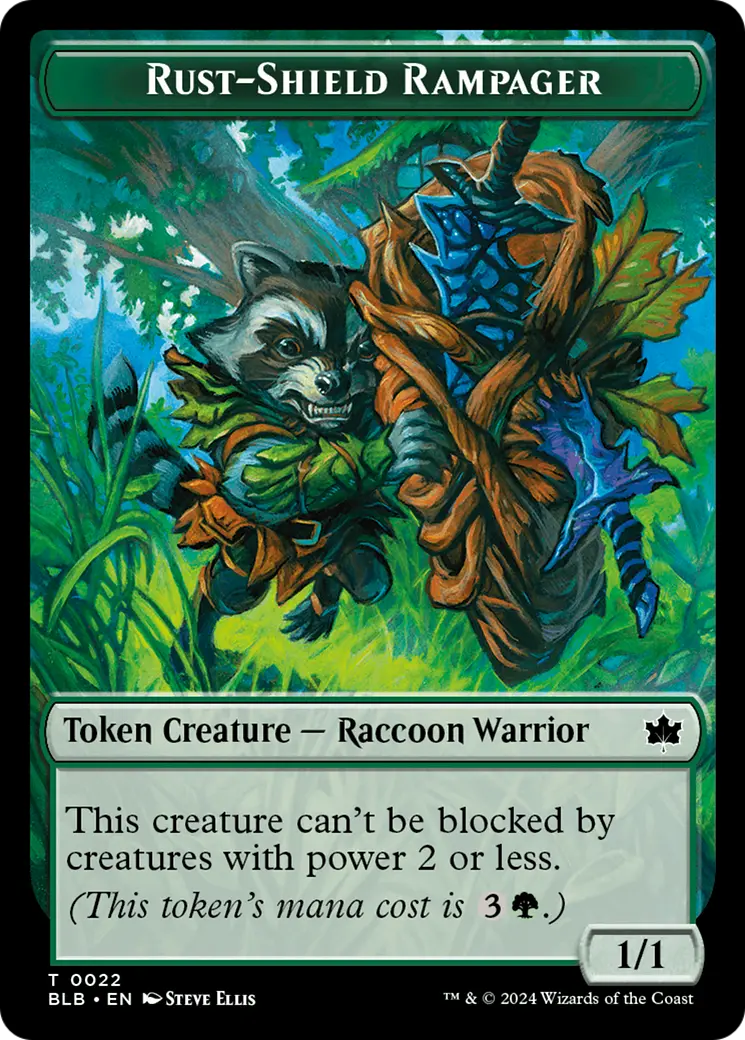 Rust-Shield Rampager Token [Bloomburrow Tokens] 1