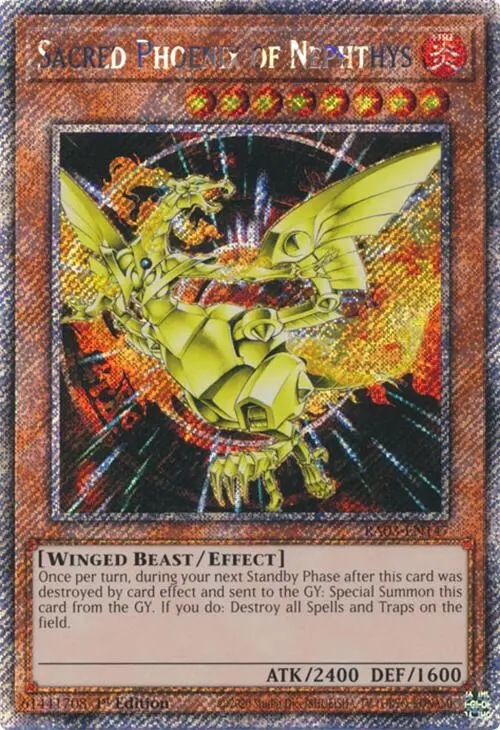 Sacred Phoenix Of Nephthys (Platinum Secret Rare) [Ra03-En147] Platinum Secret Rare 1