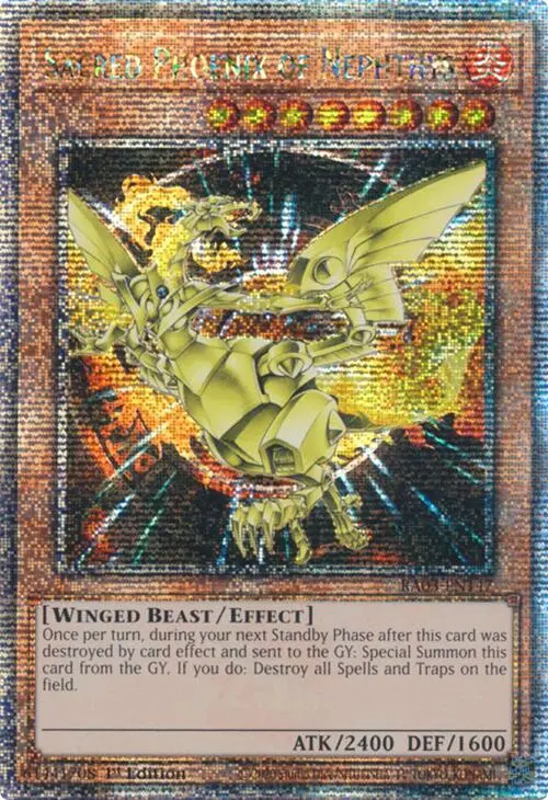 Sacred Phoenix Of Nephthys (Quarter Century Secret Rare) [Ra03-En147] Quarter Century Secret Rare 1