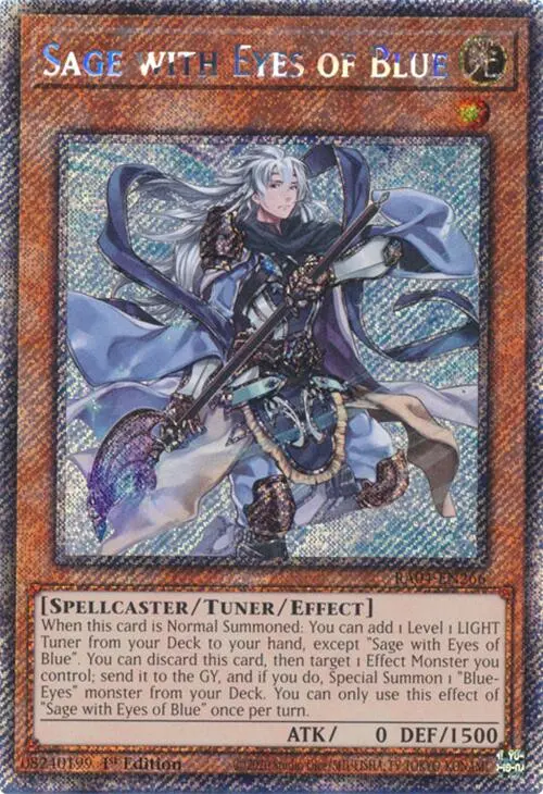 Sage With Eyes Of Blue [Ra04-En266] Platinum Secret Rare 1