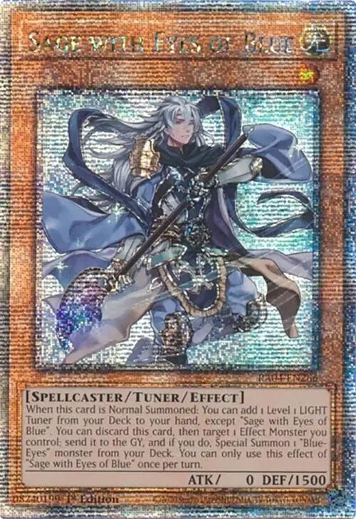 Sage With Eyes Of Blue [Ra04-En266] Quarter Century Secret Rare 1