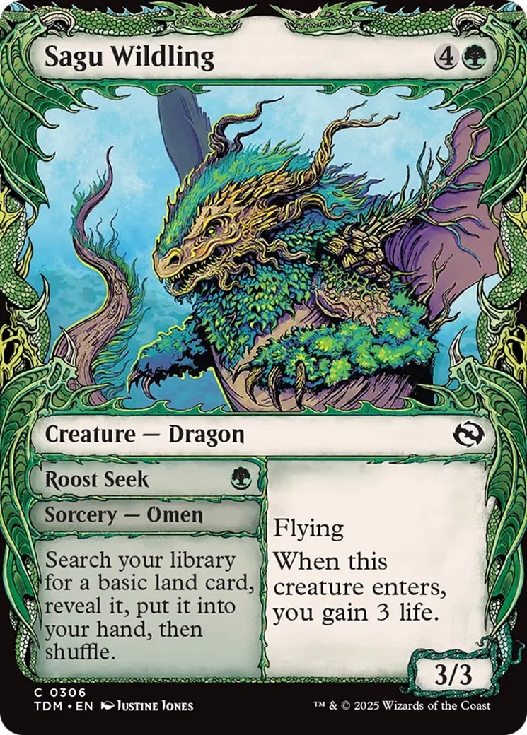 Sagu Wildling (Showcase) [Tarkir: Dragonstorm] 1