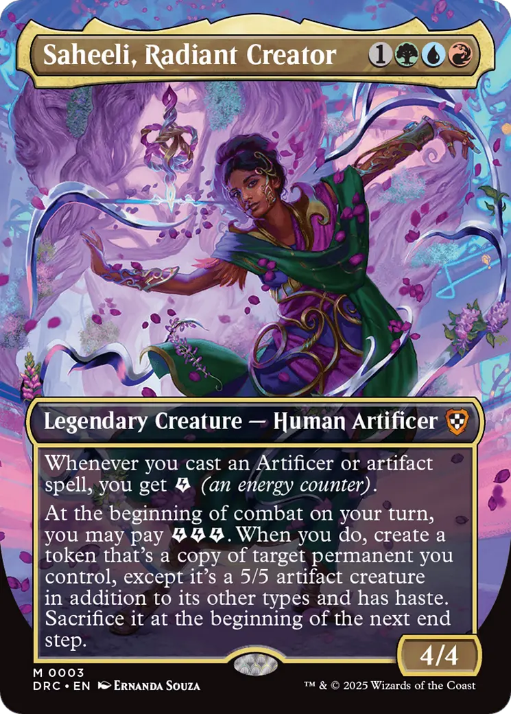 Saheeli, Radiant Creator (Borderless) [Aetherdrift Commander] 1