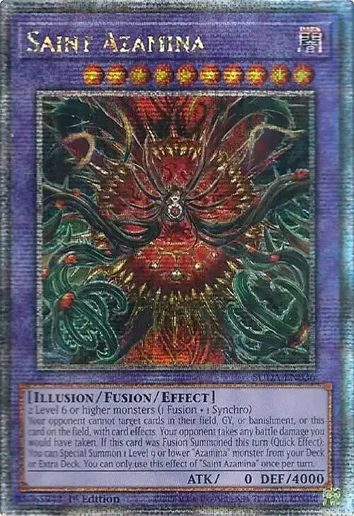 Saint Azamina (Quarter Century Secret Rare) [Suda-En036] Quarter Century Secret Rare 1