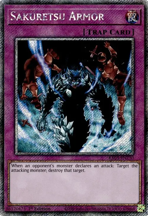 Sakuretsu Armor (Platinum Secret Rare) [Ra03-En130] Platinum Secret Rare 1