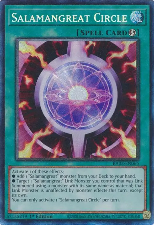 Salamangreat Circle (Cr) [Ra03-En066] Prismatic Collector's Rare 1