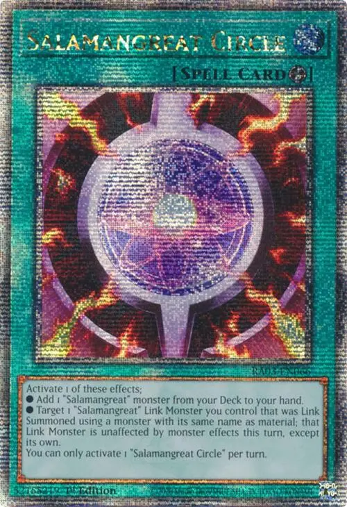 Salamangreat Circle (Quarter Century Secret Rare) [Ra03-En066] Quarter Century Secret Rare 1