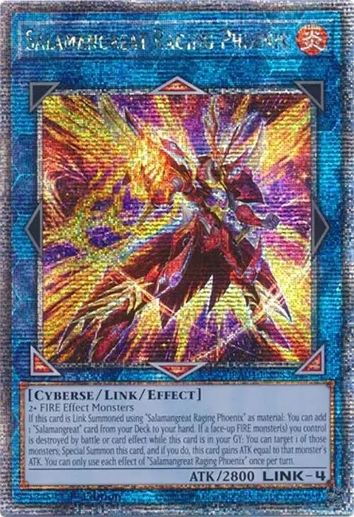 Salamangreat Raging Phoenix [Ra04-En083] Quarter Century Secret Rare 1