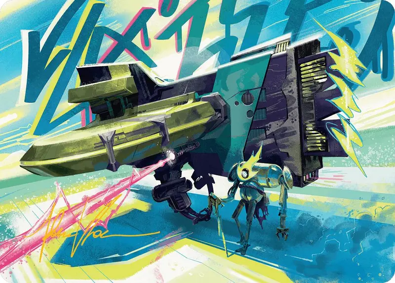 Salvation Engine Art Card (Gold-Stamped Signature) [Aetherdrift Art Series] 1