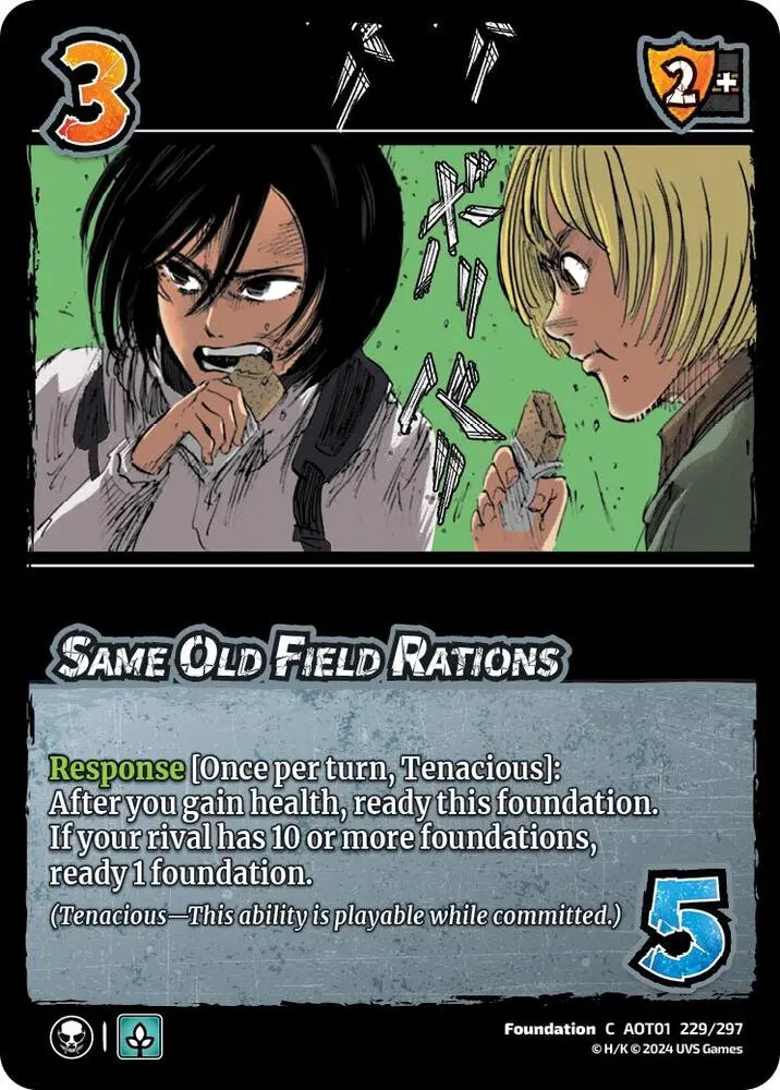 Same Old Field Rations - Attack On Titan: Battle For Humanity (Aot1) 1