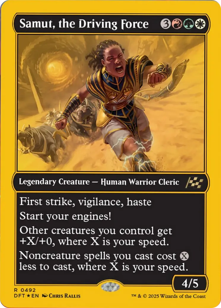 Samut, The Driving Force (First-Place Foil) [Aetherdrift] 1