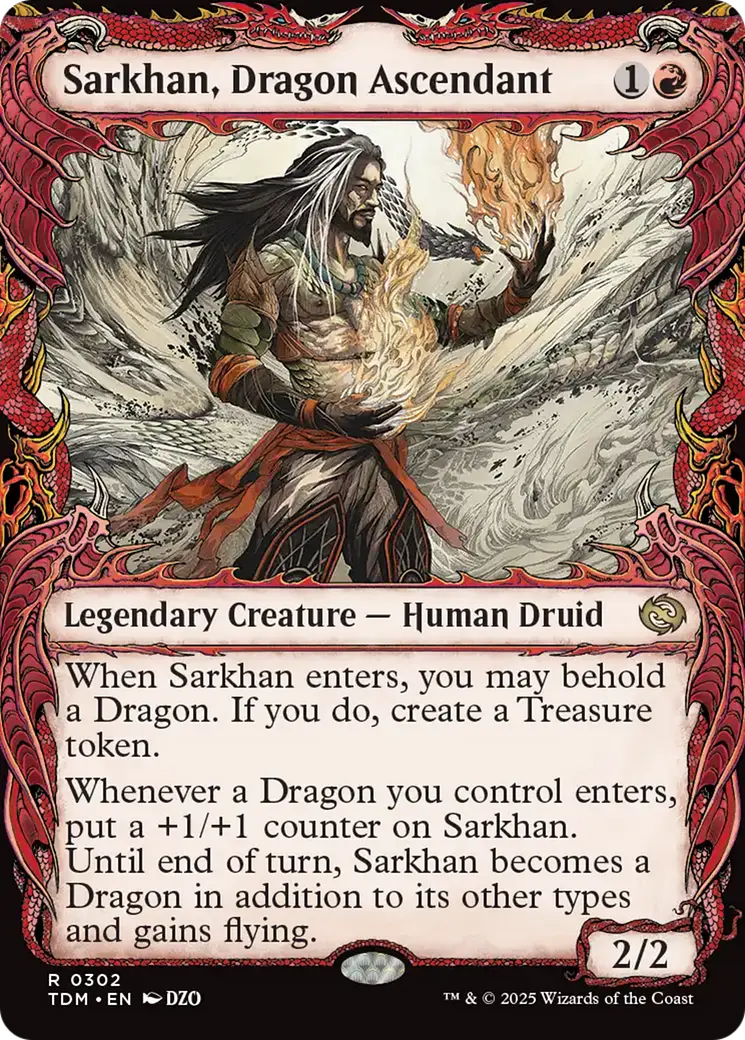 Sarkhan, Dragon Ascendant (0302) (Showcase) [Tarkir: Dragonstorm] 1