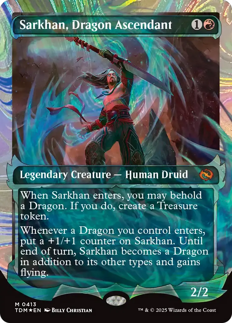 Sarkhan, Dragon Ascendant (0413) (Showcase) (Halo Foil) [Tarkir: Dragonstorm] 1