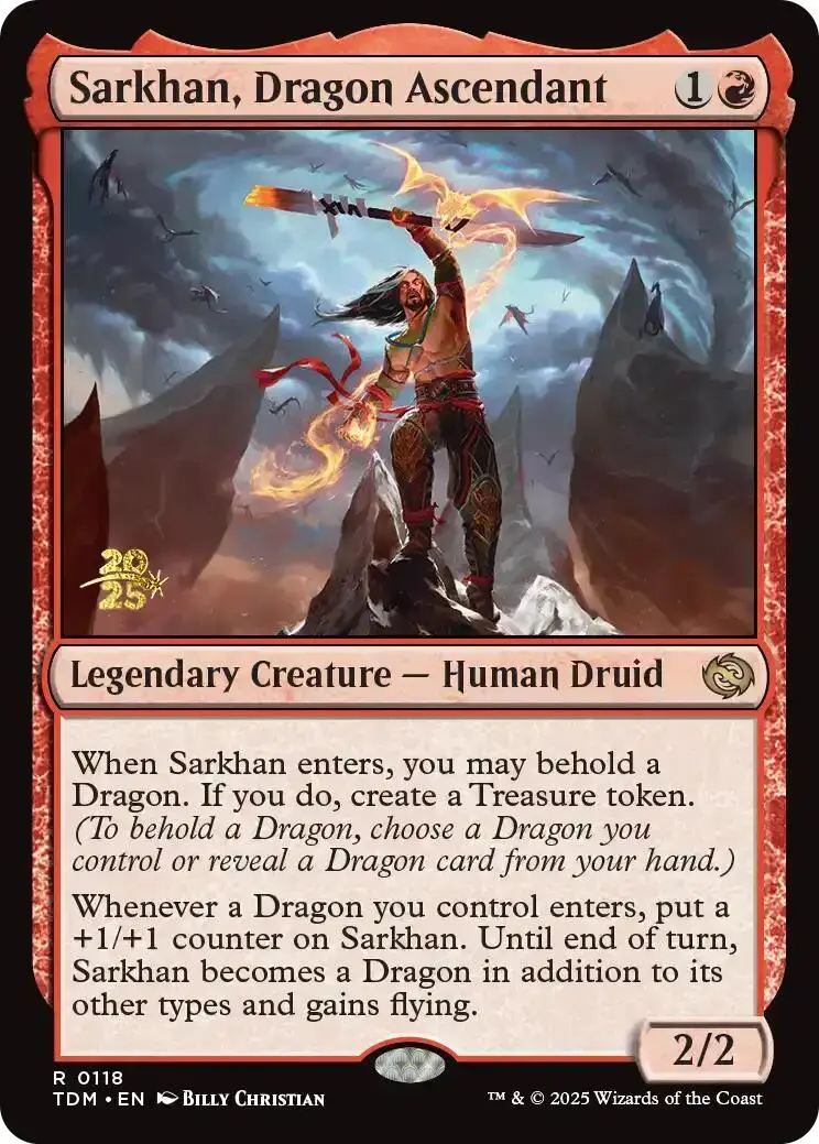 Sarkhan, Dragon Ascendant [Tarkir: Dragonstorm Prerelease Promos] 1