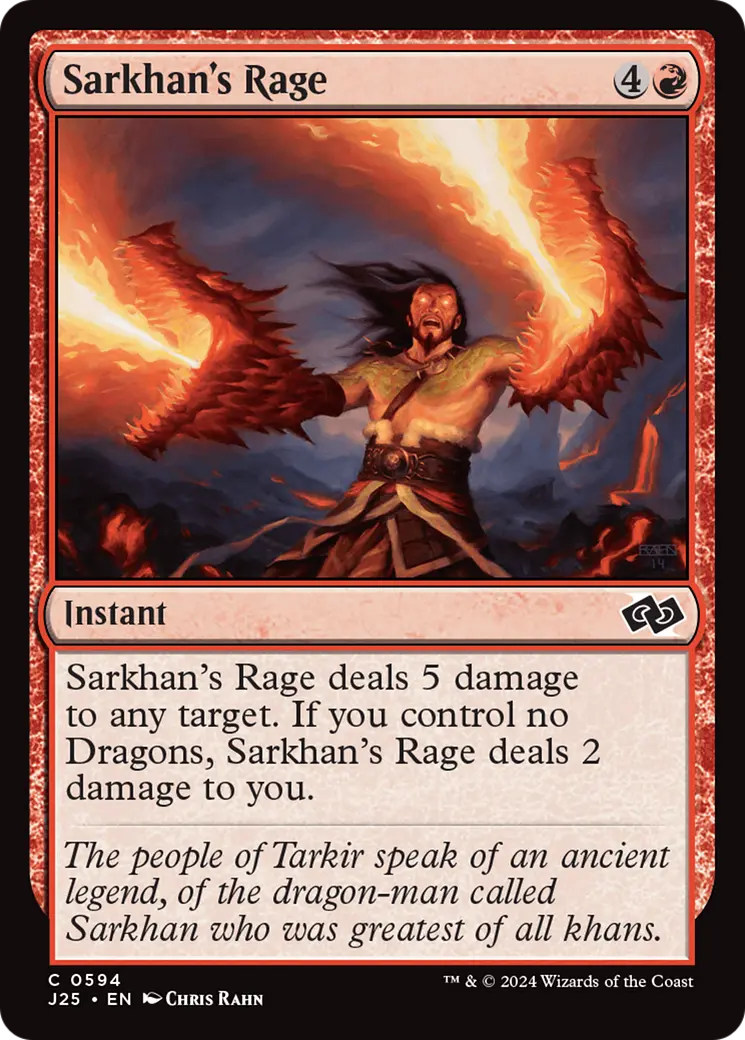 Sarkhan's Rage [Foundations Jumpstart] 1