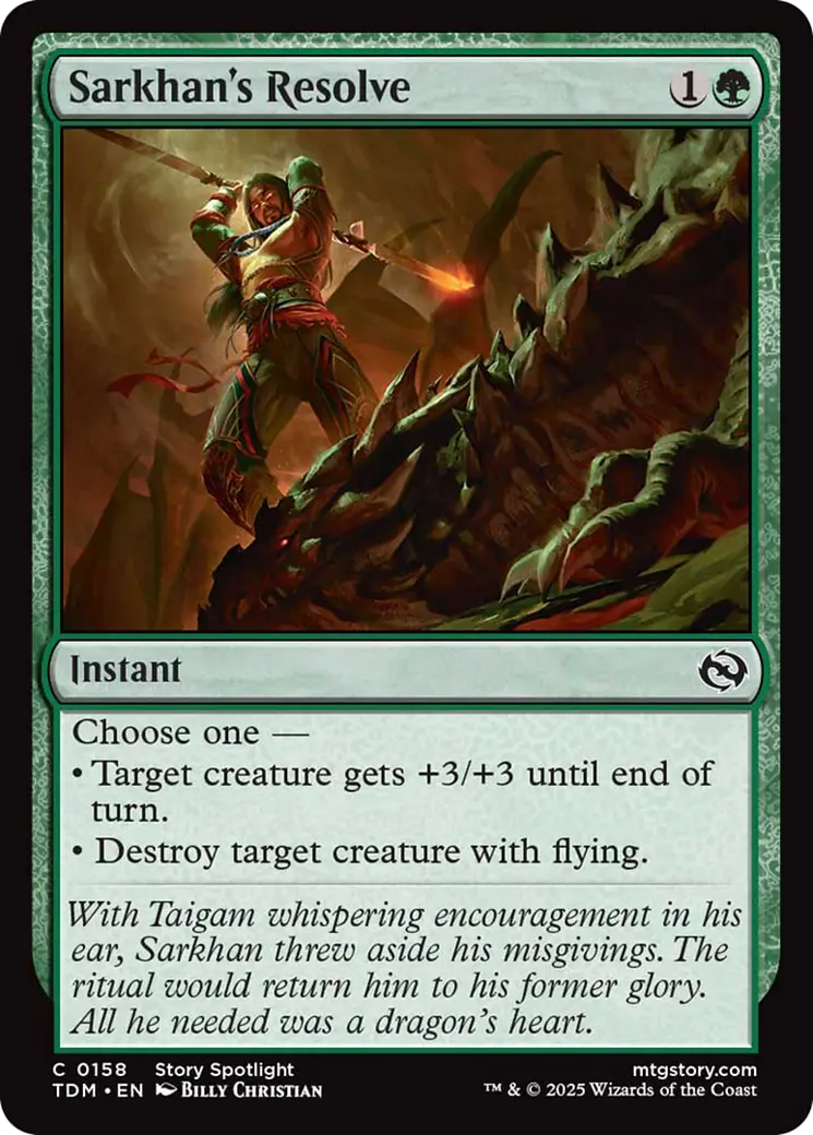 Sarkhan's Resolve [Tarkir: Dragonstorm] 1