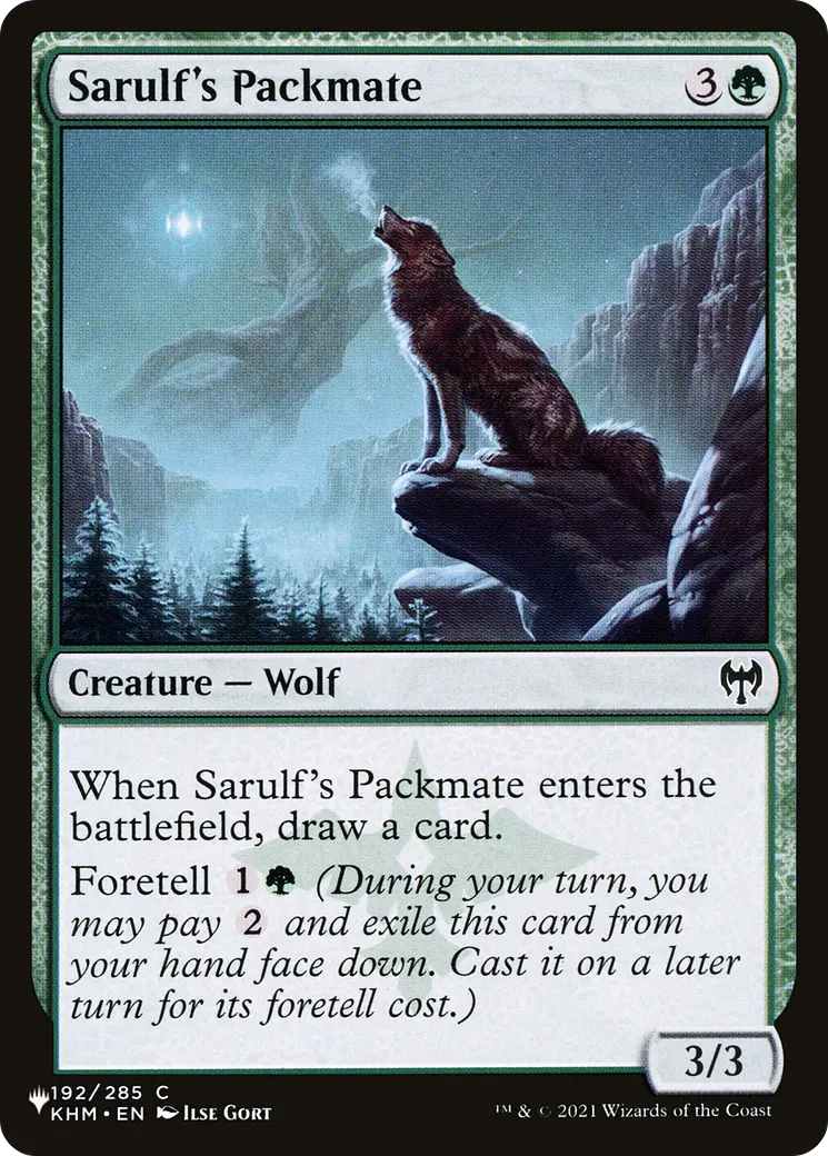 Sarulf's Packmate [The List] 1