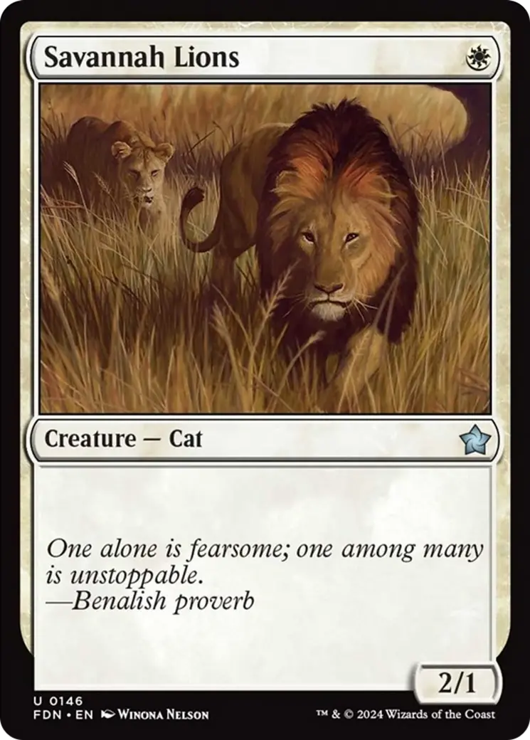Savannah Lions [Foundations] 1