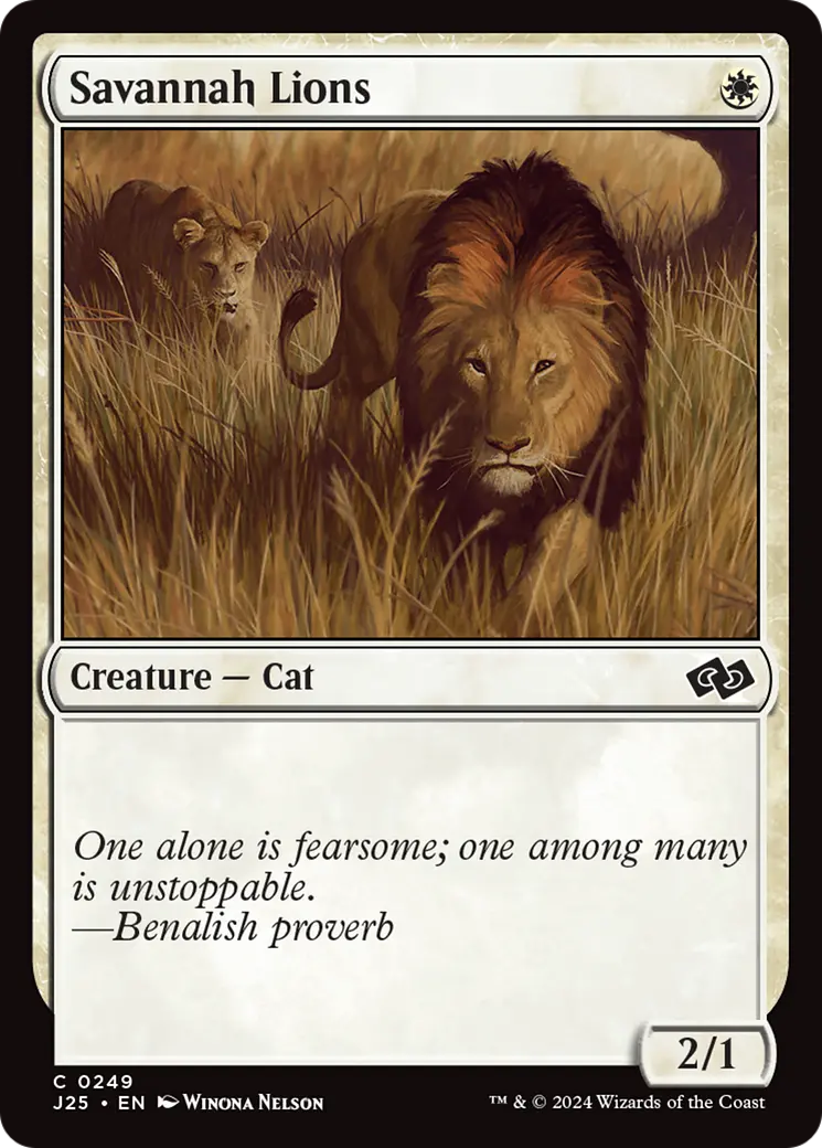 Savannah Lions [Foundations Jumpstart] 1