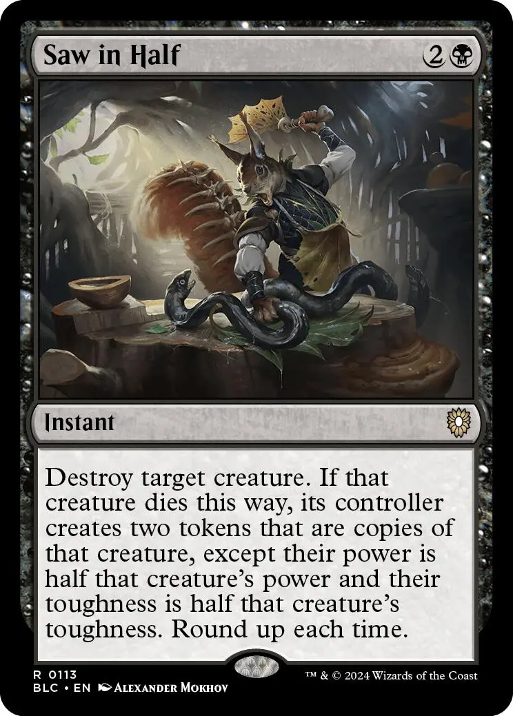 Saw In Half [Bloomburrow Commander] 1