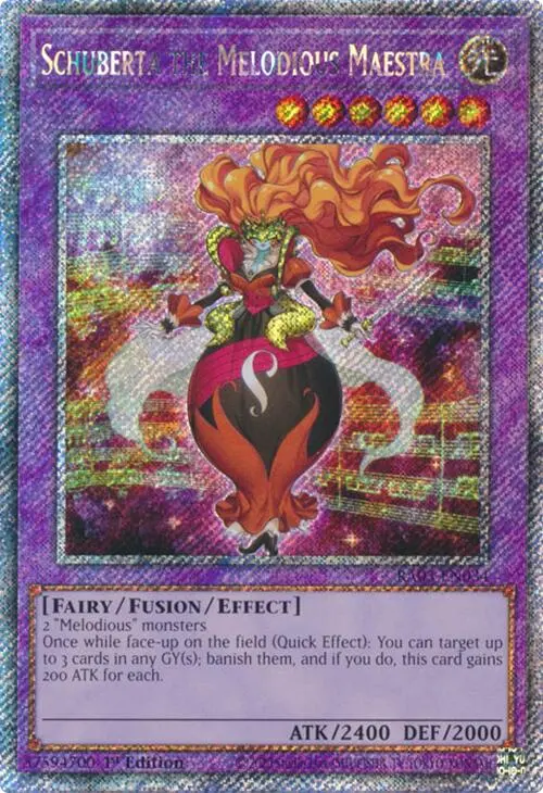 Schuberta The Melodious Maestra (Platinum Secret Rare) [Ra03-En034] Platinum Secret Rare 1