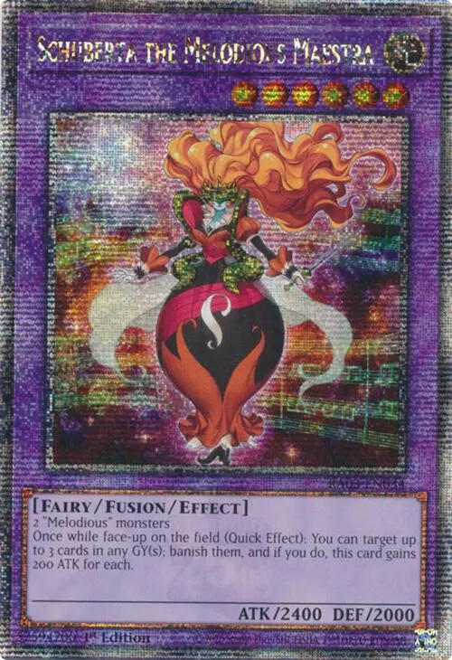 Schuberta The Melodious Maestra (Quarter Century Secret Rare) [Ra03-En034] Quarter Century Secret Rare 1