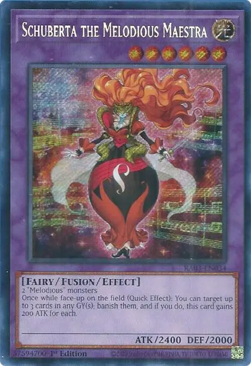 Schuberta The Melodious Maestra (Secret Rare) [Ra03-En034] Secret Rare 1
