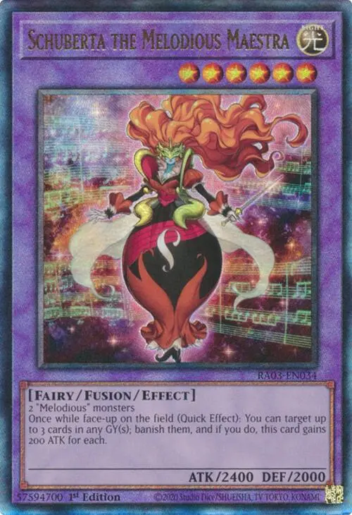 Schuberta The Melodious Maestra (Utr) [Ra03-En034] Prismatic Ultimate Rare 1