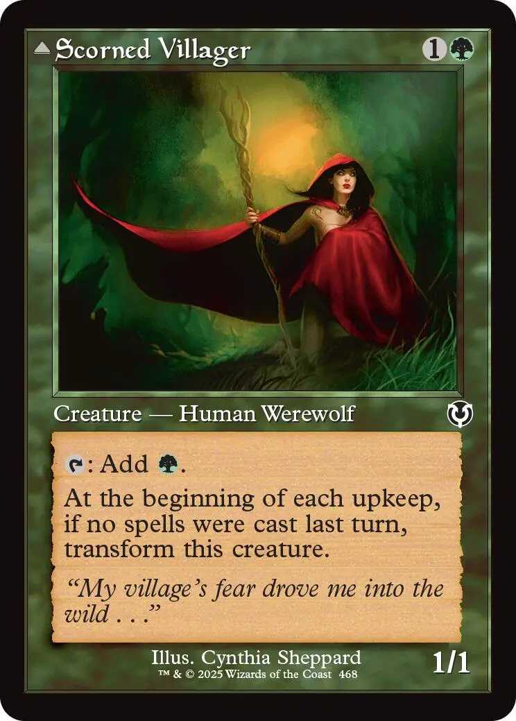 Scorned Villager // Scrounged Scythe (Retro Frame) [Innistrad Remastered] 1