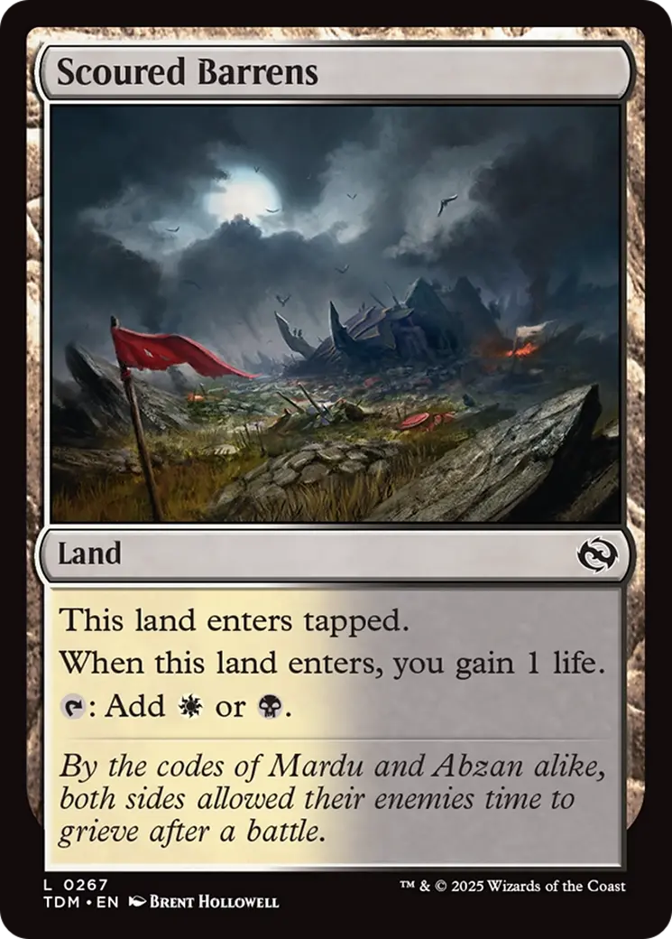 Scoured Barrens [Tarkir: Dragonstorm] 1