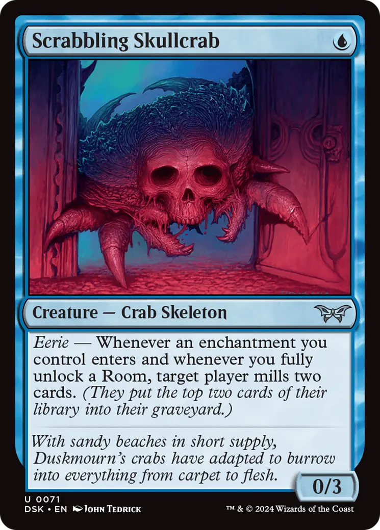 Scrabbling Skullcrab [Duskmourn: House Of Horror] 1