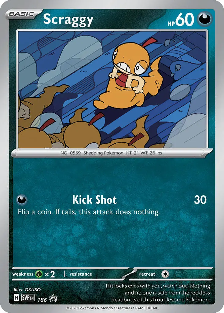 Scraggy (186) [Scarlet & Violet: Black Star Promos] 1