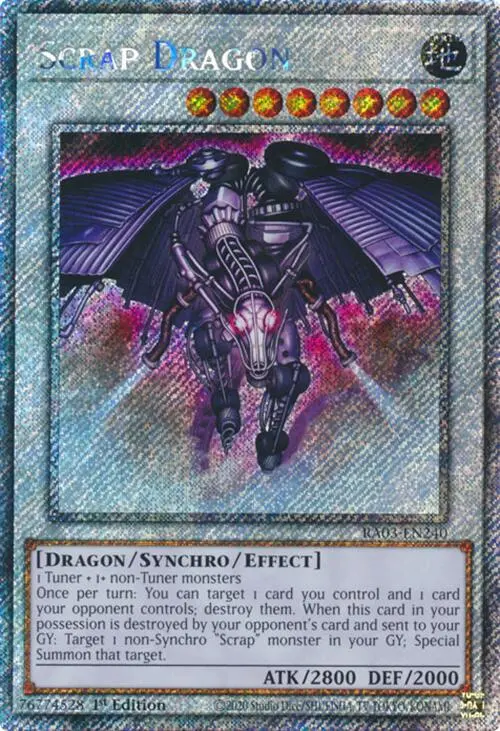 Scrap Dragon (Platinum Secret Rare) [Ra03-En240] Platinum Secret Rare 1
