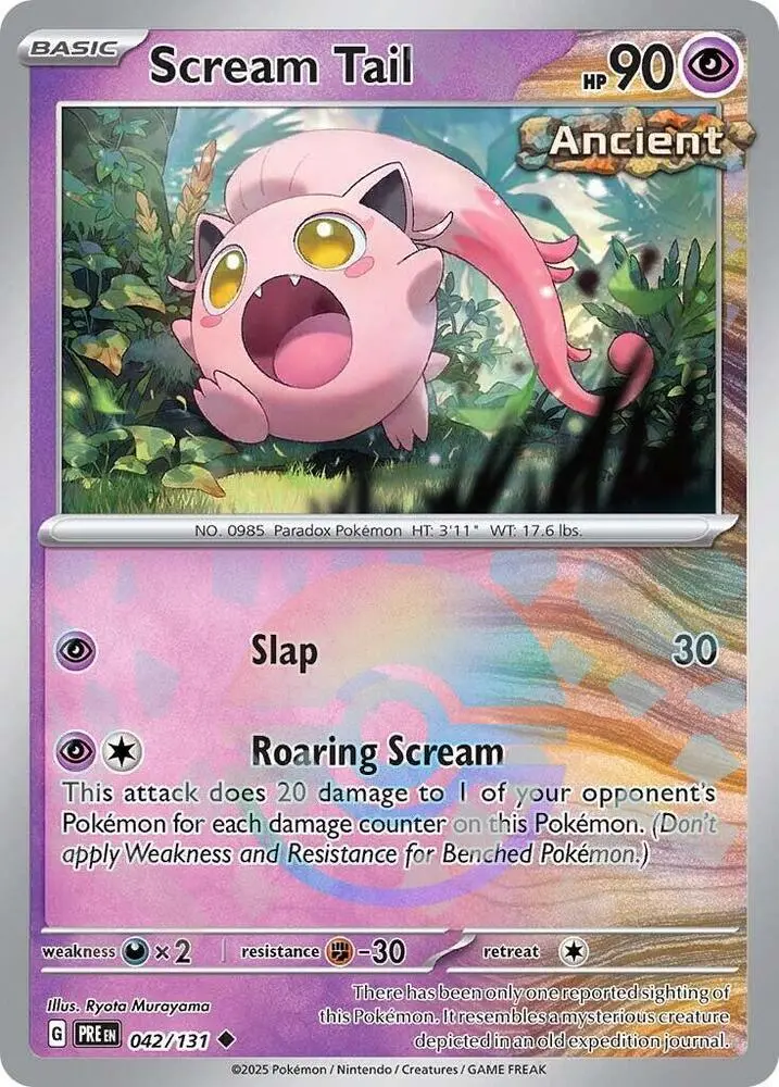 Scream Tail (042/131) (Poke Ball Pattern) [Scarlet & Violet: Prismatic Evolutions] 1