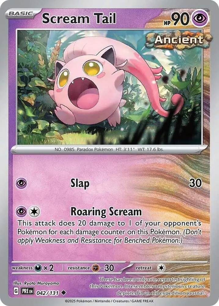 Scream Tail (042/131) [Scarlet & Violet: Prismatic Evolutions] 1