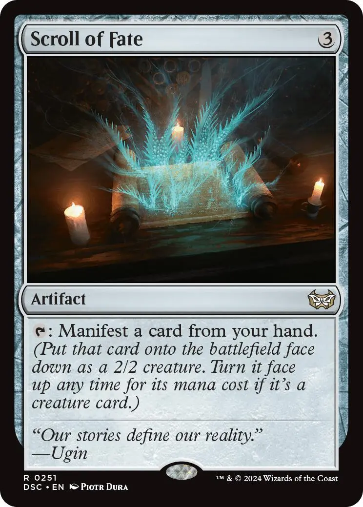Scroll Of Fate [Duskmourn: House Of Horror Commander] 1