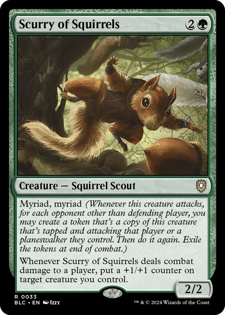 Scurry Of Squirrels [Bloomburrow Commander] 1