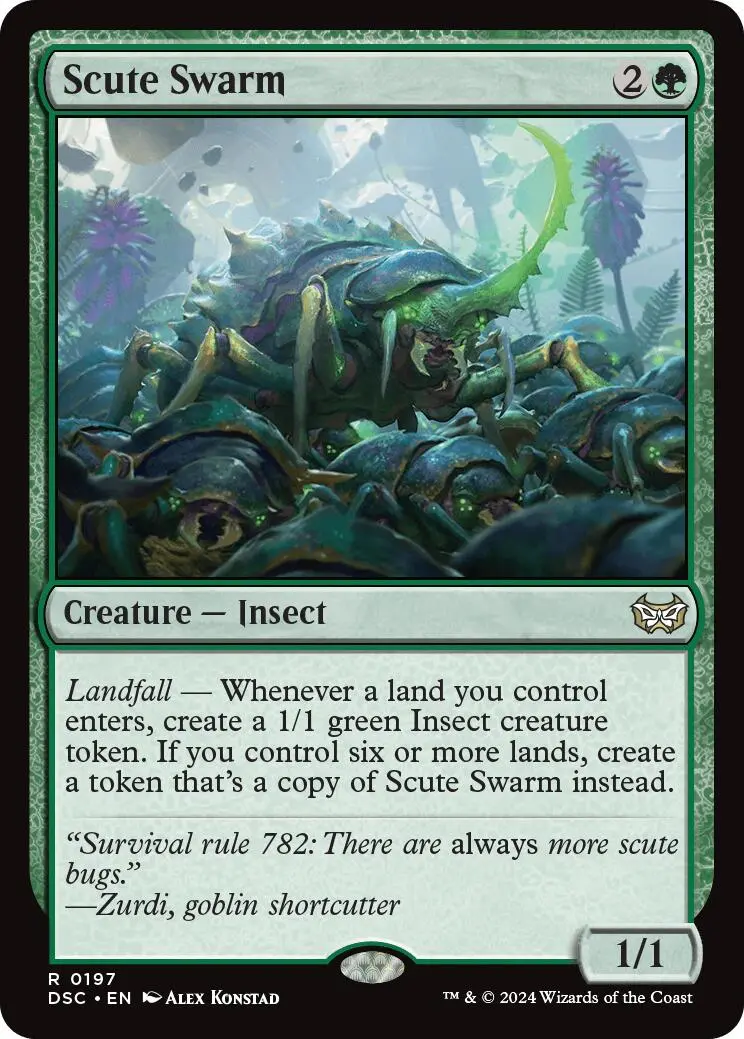 Scute Swarm [Duskmourn: House Of Horror Commander] 1