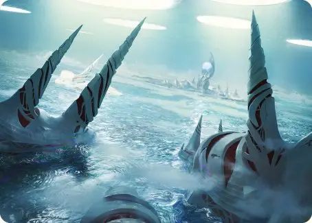 Seachrome Coast Art Card [Phyrexia: All Will Be One Art Series] 1