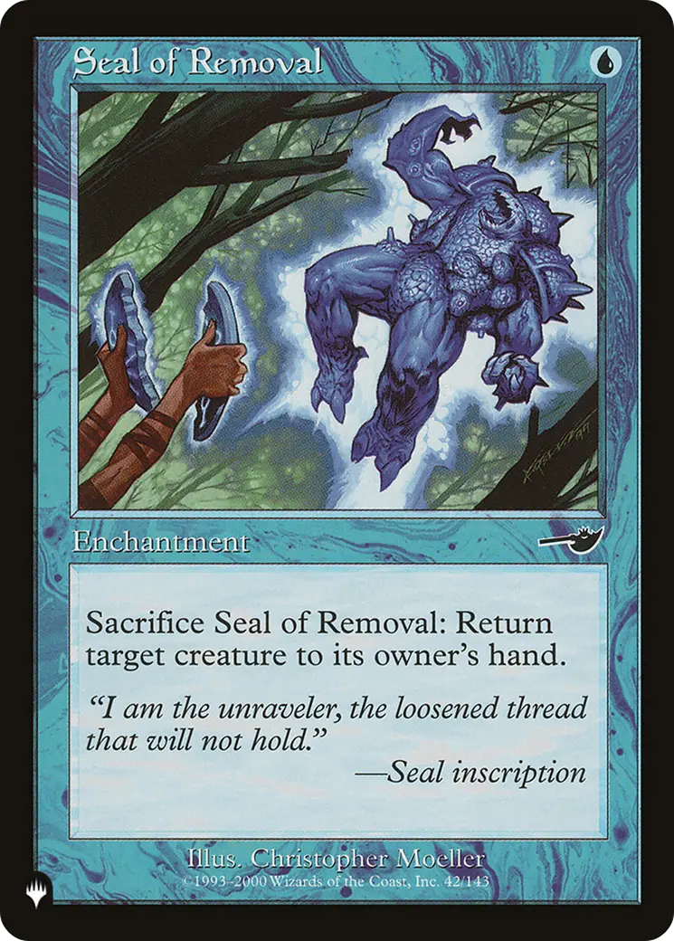 Seal Of Removal [The List] 1