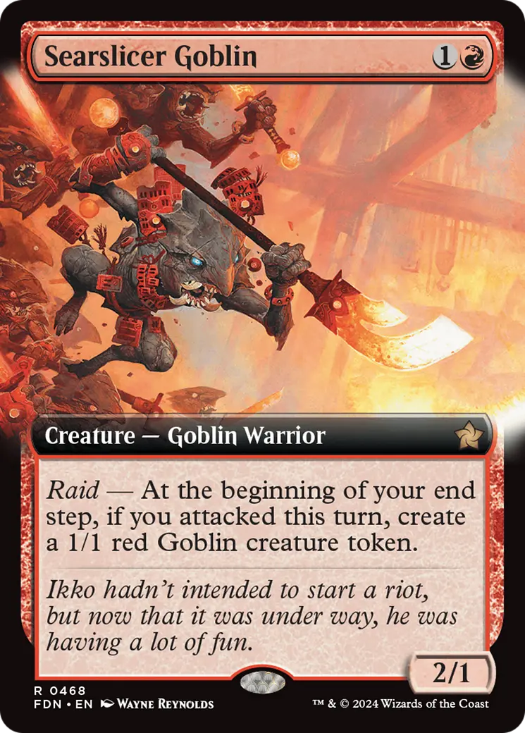 Searslicer Goblin (Extended Art) [Foundations] 1