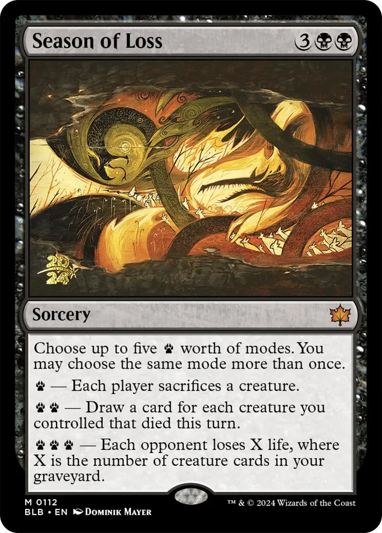 Season Of Loss [Bloomburrow Prerelease Promos] 1