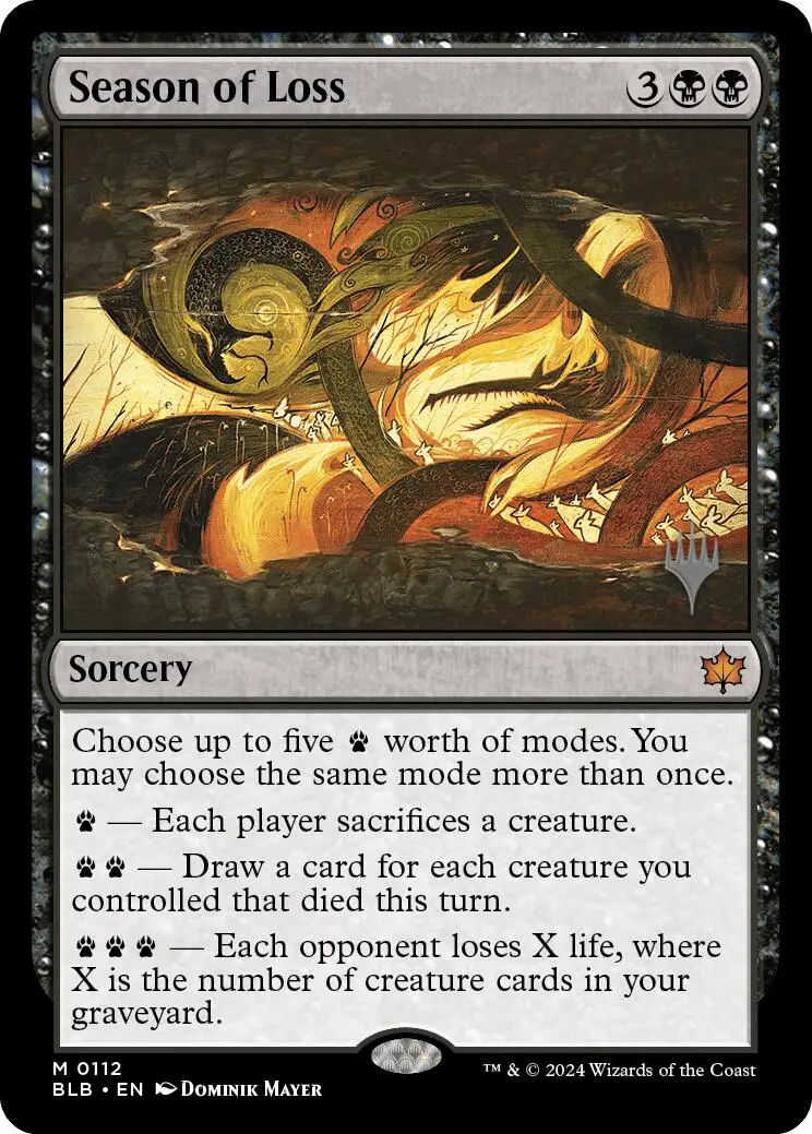 Season Of Loss (Promo Pack) [Bloomburrow Promos] 1