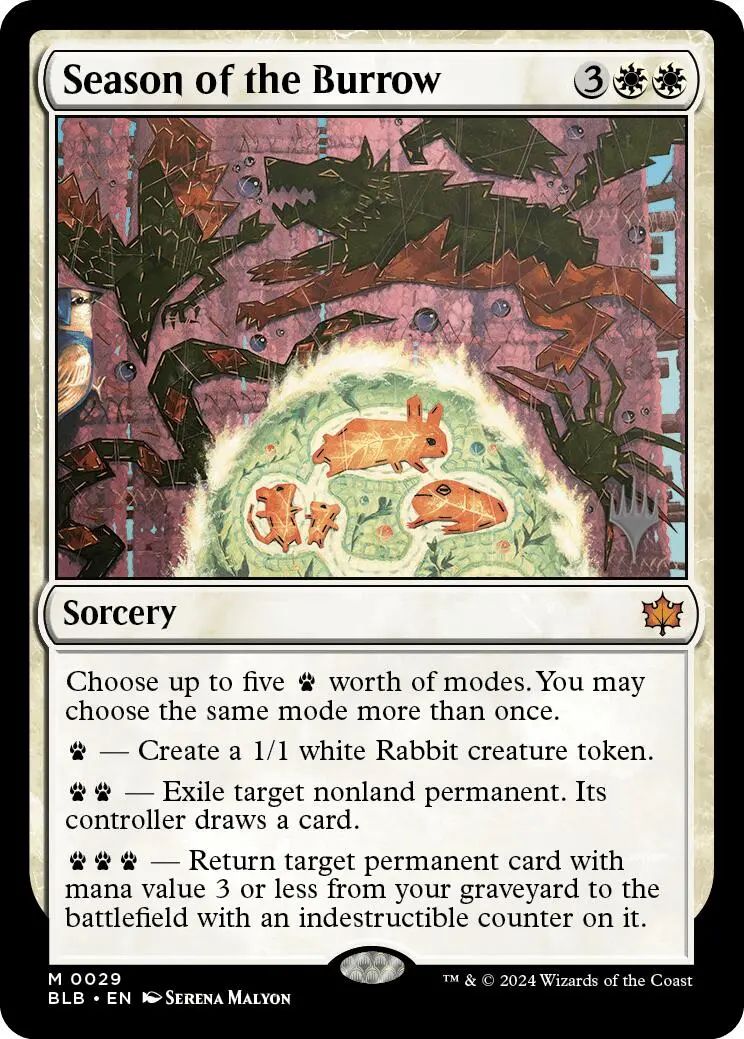 Season Of The Burrow (Promo Pack) [Bloomburrow Promos] 1