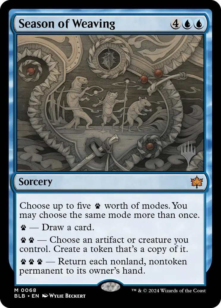 Season Of Weaving (Promo Pack) [Bloomburrow Promos] 1